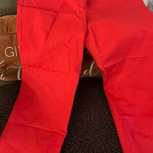 Tahari Vibrant Red Women's Capris